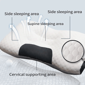 YBZ 3D Knitted Cotton Massage Pillow -white (2pack)