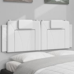 Headboard Cushion White 59.8" Faux Leather
