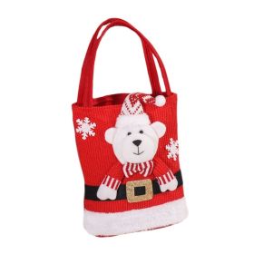 Christmas Decorations Gift Bag Kids Candy Tote Bag (Style: Bear, Type: Christmas Supplies)