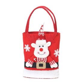 Christmas Decorations Gift Bag Kids Candy Tote Bag (Style: Elk, Type: Christmas Supplies)