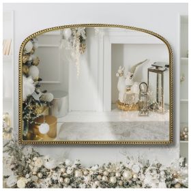 Vintage Baroque Arched Mirror (size: 28x36in)
