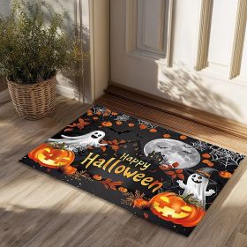 Halloween Pumpkin Ghost Home Decor Doormat, Suitable for Entrance, Bedroom, Living Room, Bathroom, Kitchen, Absorbent and Non-Slip Rug (Color: SJR-69, size: 19.69in*31.5in/50cm*80cm)